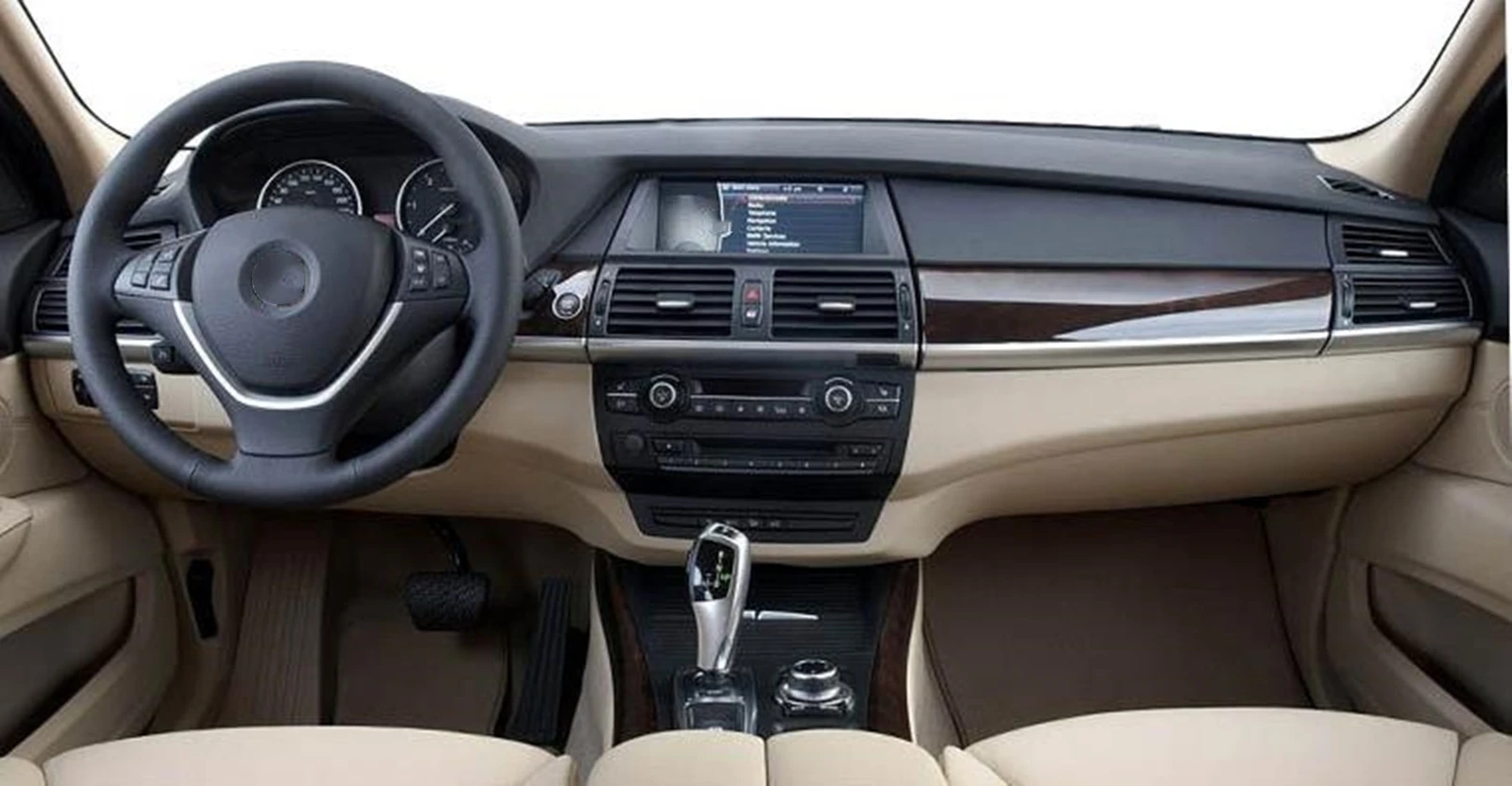 Car Front Center Air Outlet Vent Cover Trim Dashboard Conditioning Grille Panel For BMW X5 E70 2007-2013 X6 E71 2008-2014