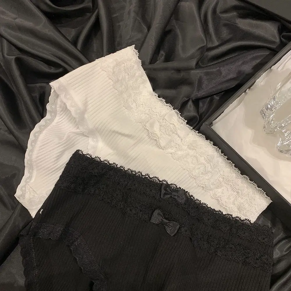 Sweet Breathable Fungus Underwear Girls Mid-Waist Bow Seamless Briefs Japanese Lingerie Women Underwear Cotton Crotch Panties - Image 3