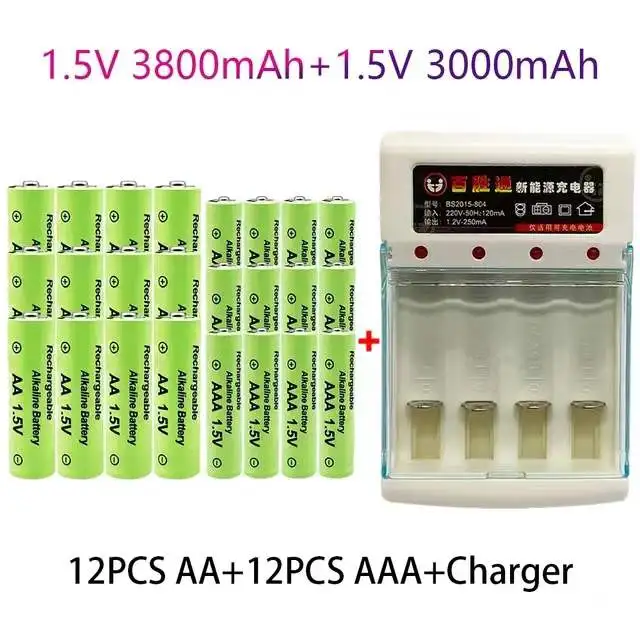 100% Original 1.5VAA 3.8 Ah+AAA 3.0 Ah akku NI-MH 1.5V batterie für Uhren mäuse computer spielzeug so auf + kostenloser versand