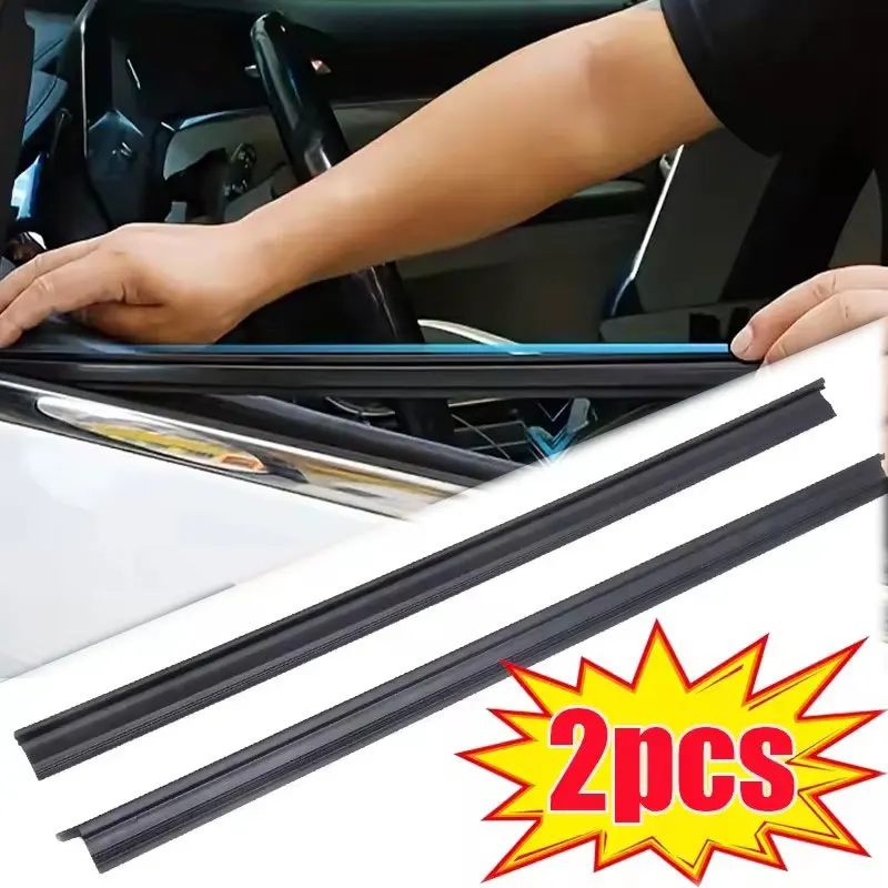 

2 Pcs Universal Car Side Window Wiper Remove Water Mist Mute Cleaning Tool Car Window Wiper Strip Car Side Wipers