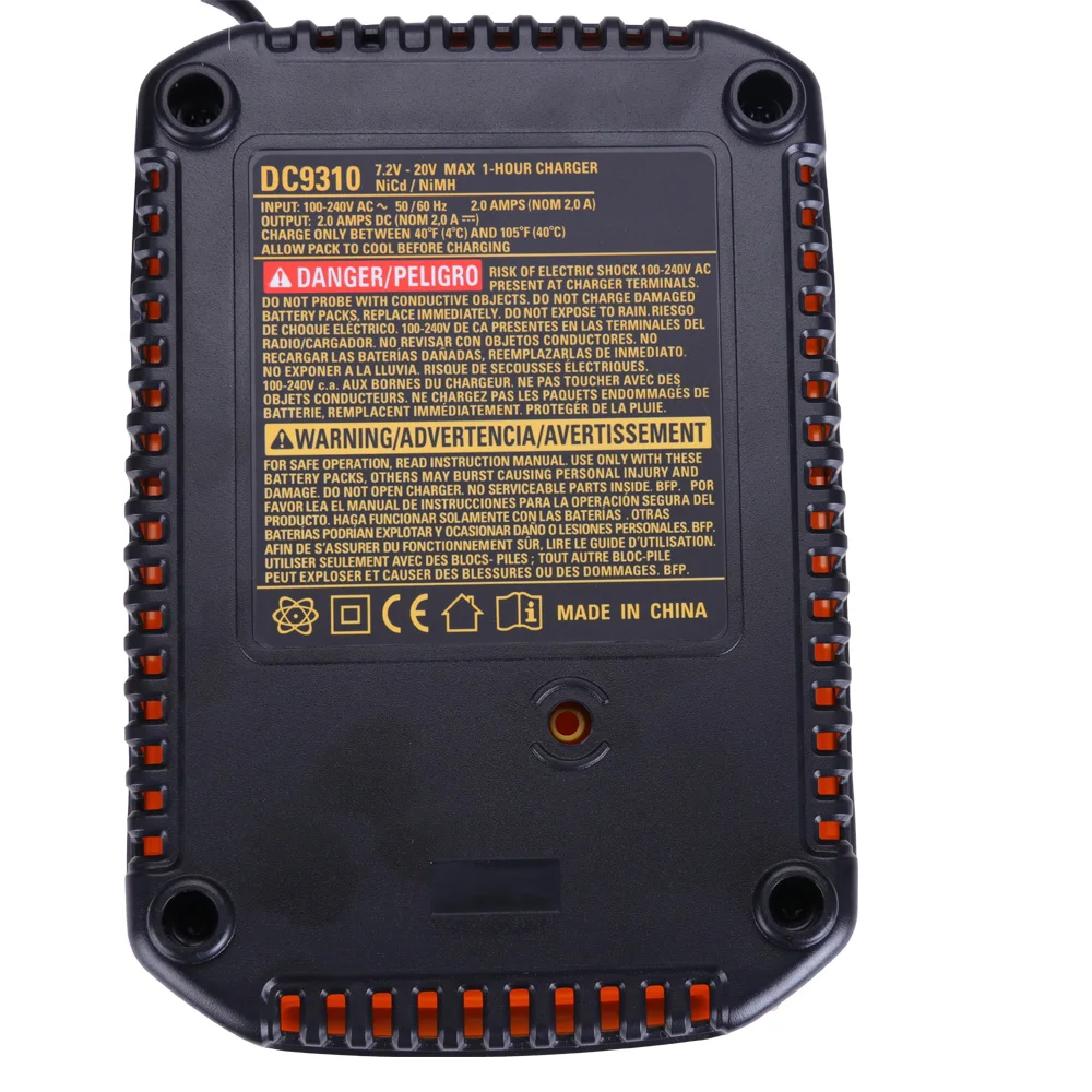 Battery Charger DC9310 for DEWALT 7.2V-18V NiCad & NiMh Battery DW9057 DC9071 DC9091 DC9096