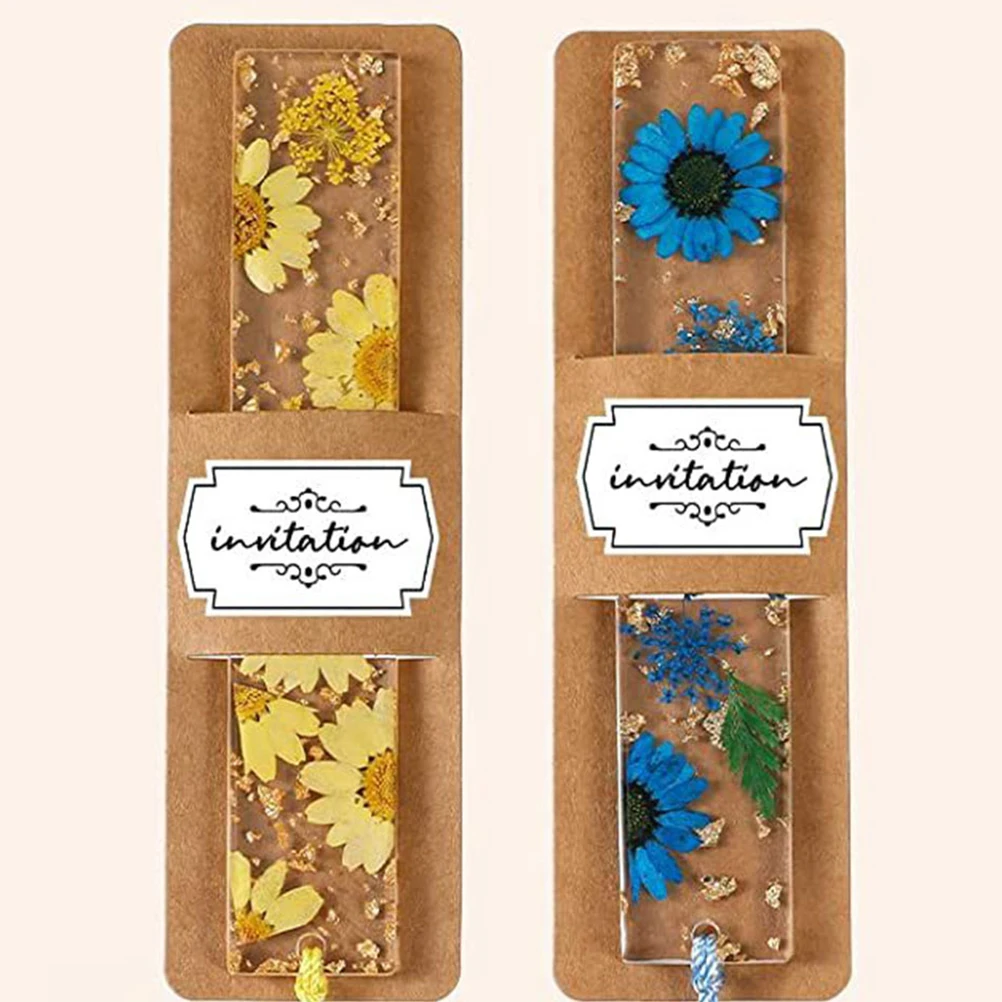

30 Pcs Bookmark Cover Kraft Paper Holder DIY Crafts Retro Display Cards Creative Protective Sleeves Artistic Accessories