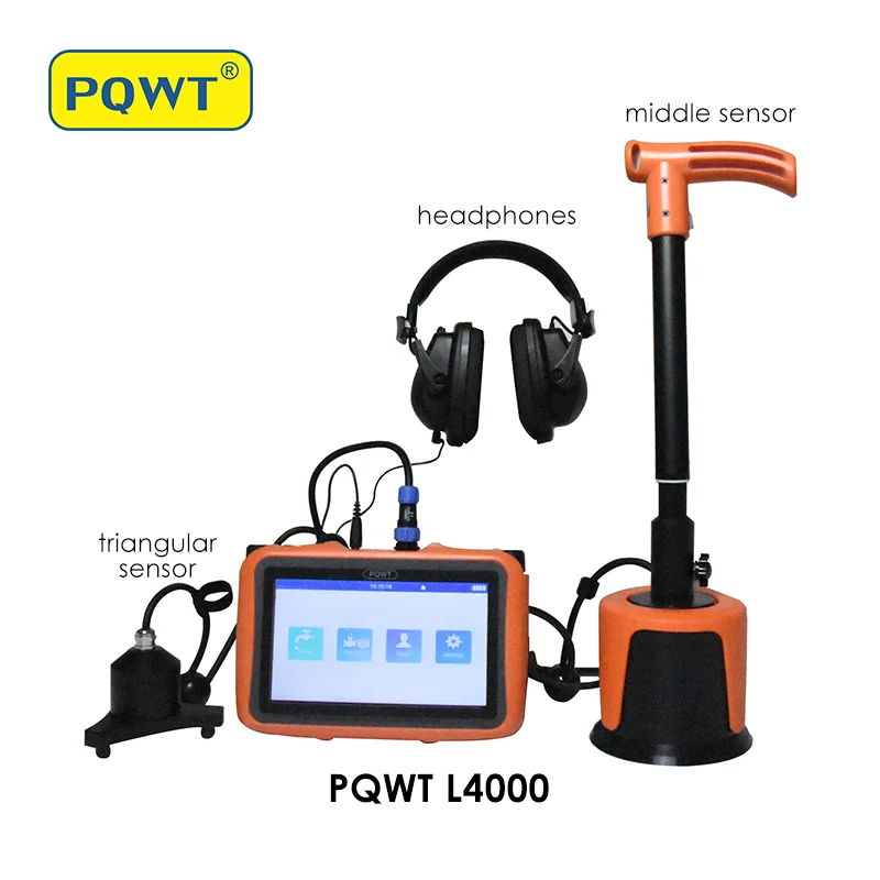 PQWT L4000 High accuracy water pipe leak detector plumbing repair underground water pipeline leak detector