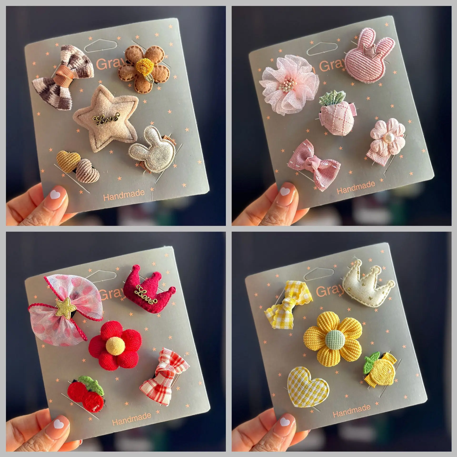 

Заколки для волос с героями мультфильмов для маленьких девочек, наборы заколок для волос для маленьких девочек, банты ручной работы, милые аксессуары для волос разных стилей для детей, девочек