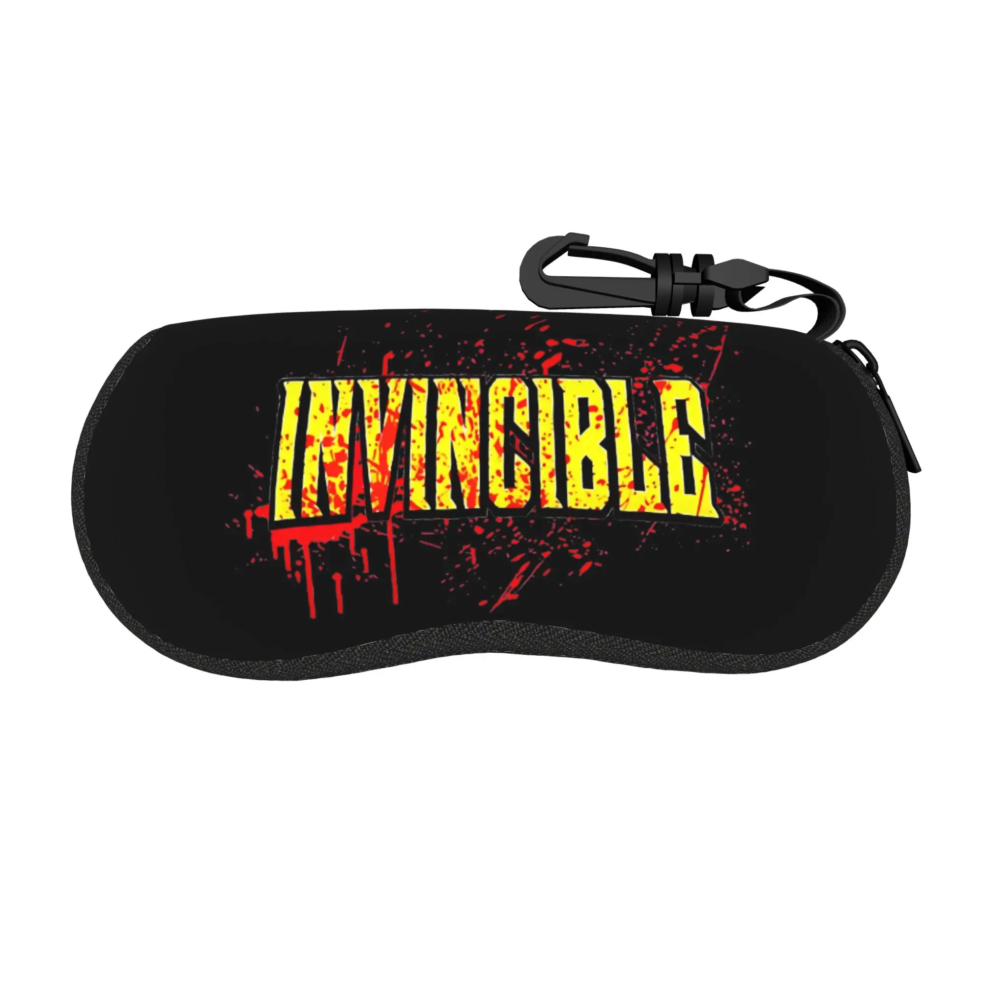 I-Invincibles Omniman Brillenetui, Geschenke für Damen und Herren, mit Reißverschluss, für Erwachsene, Anime-Brillenbox, Anti-Druck-Brillenbox