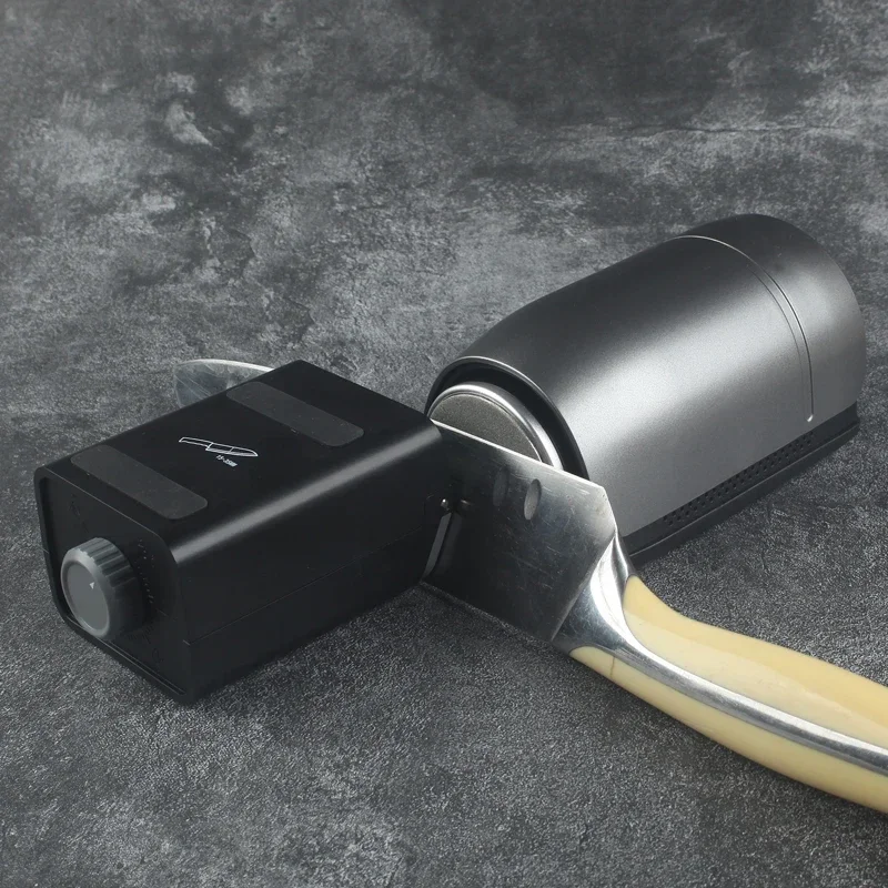 [2026] Electric Roller Knife Sharpener 3000mAh, Grit Sizes 360, 600, 3000, 6000#, Diamond Polishing Kitchen Knives
