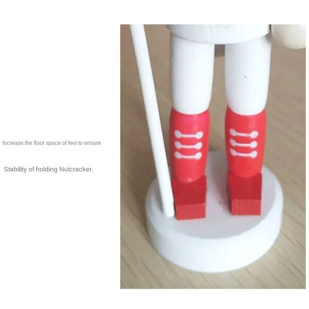 5PCS Merry Christmas Handicraft Christmas Nutcracker Painted 13CM Soldier Doll Soldiers Vintage Handcraft Figurine Xmas Party
