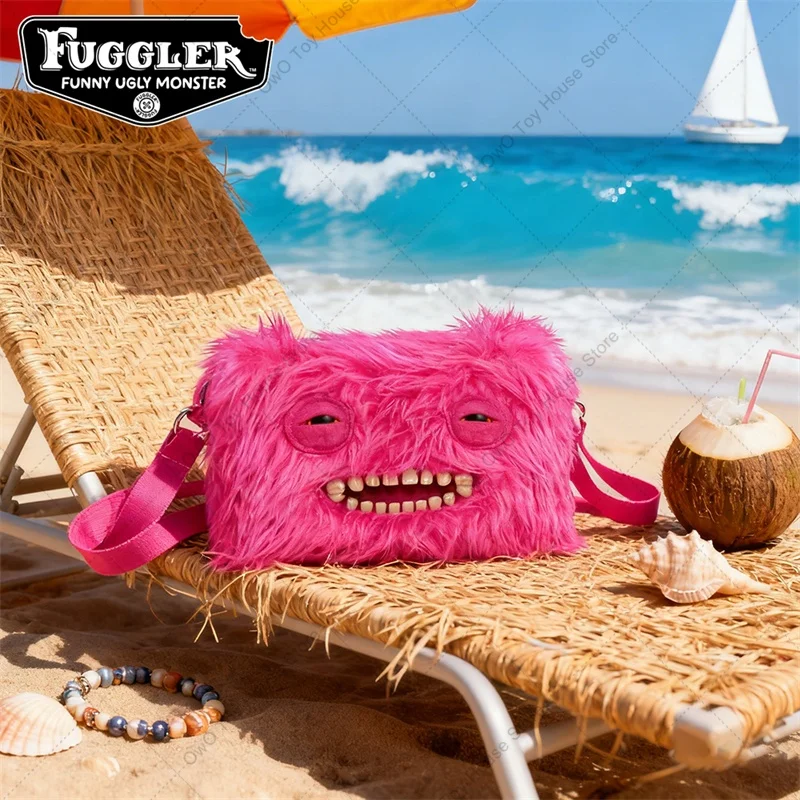 El más nuevo Original Fuggler dientes feos monstruo juguetes de Peluche bolso de hombro Fugglers Screech Mr botones Peluche muñecas bolso cruzado regalo