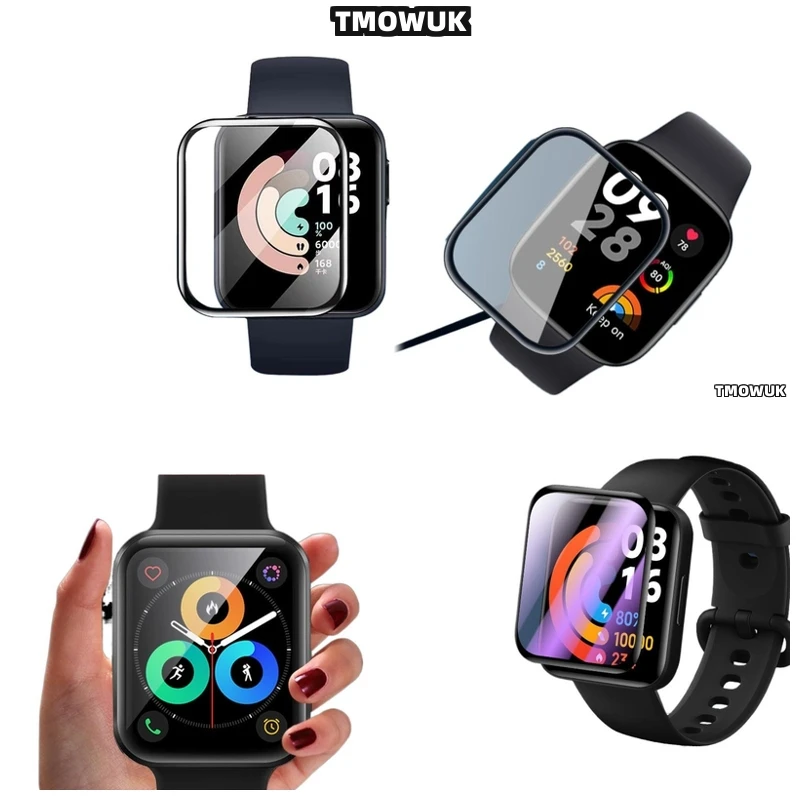 

For Xiaomi Redmi Watch 2 3 4 5 Lite Active, Precision PMMA, Scratch Proof Film