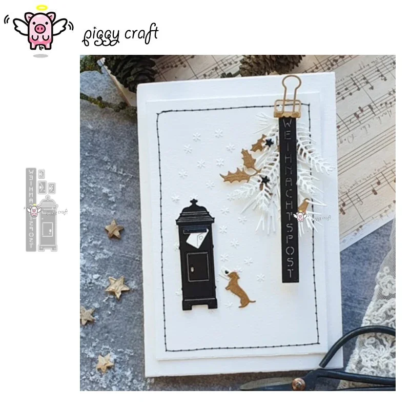 Piggy Craft metal cutting dies cut die mold Mailbox envelope Scrapbook paper craft knife mould blade punch stencils dies