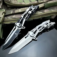 Stainless Steel Mechanical Pocket Folding Knife Sharp 5CR13MOV Blade Portable Survival Outdoor Knife EDC Camp Rescue Tool
