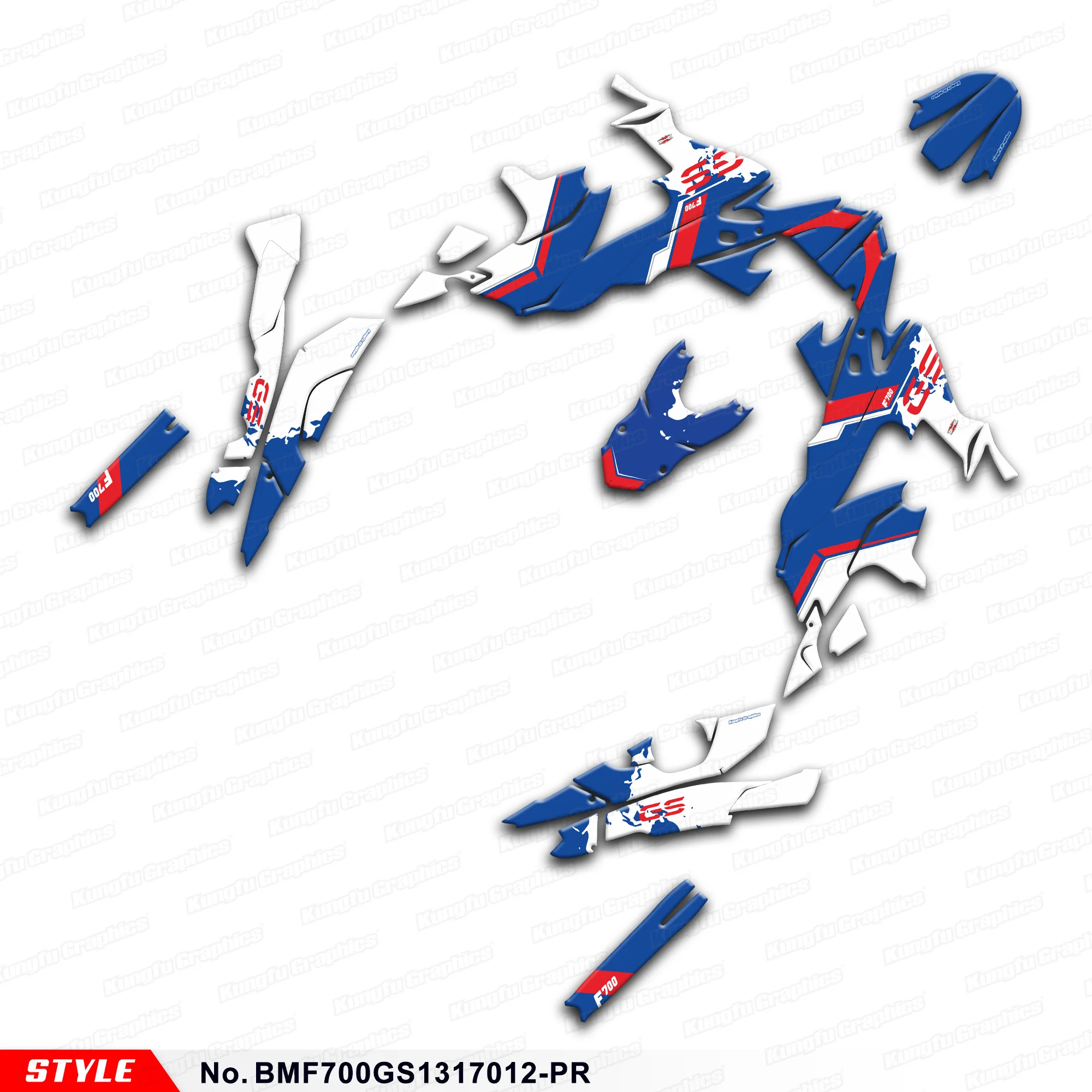 

Наклейки на графический лист JY RACING в комплекте для F700GS 2013 2014 2015 2016 2017, восстановление, номер стиля. BMF700GS1317012-PR