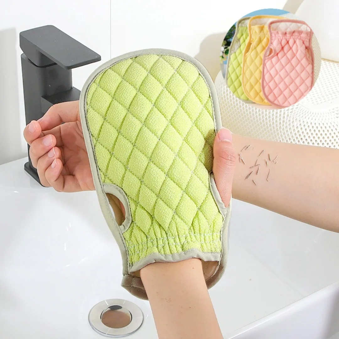 

1pc Bath Gloves Body Scrub Exfoliating Gloves Dead Skin Remover Shower Brush Facial Massage Deep Cleansing Towel Bathing Tool