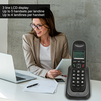 Cordless Phone Caller ID Hands  Digital Cordless Telephone with LCD Backlight for Home  Cordless Phone Desk Telephone