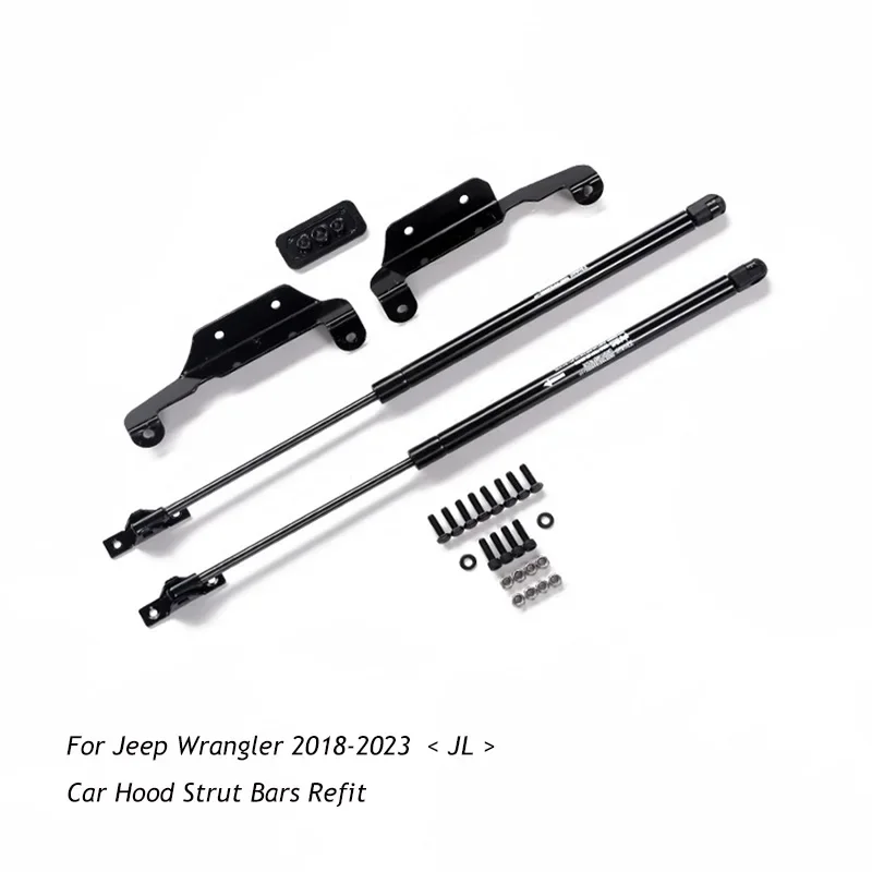 Car Bonnet Spring Gas Shock Bracket Hydraulic Rod Strut Bars Styling Refit for Jeep Wrangler 2007-2023 JK/JL