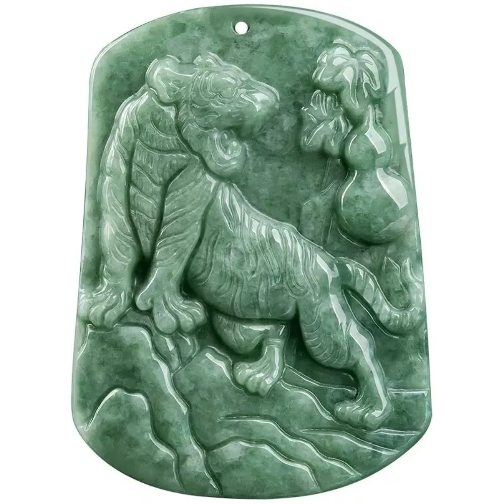 A-Grade Zodiac Tiger Pendant Hand Carved With Lanyard Tiger Brand Pendant Necklace Lucky Mascot Traditional Chinese
