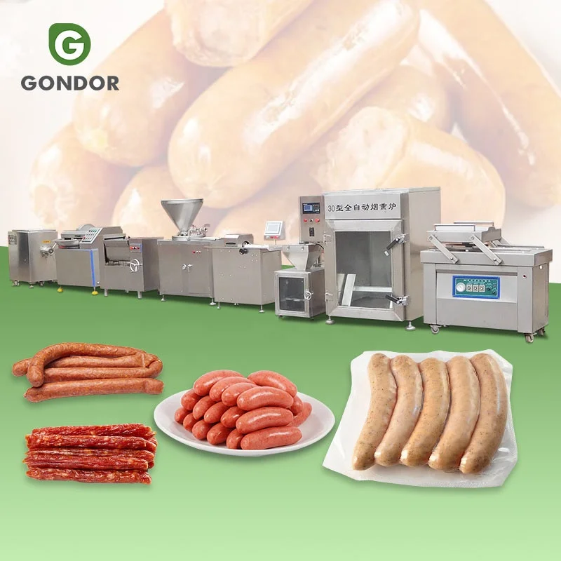 Chorizo Industrial Sausage Production Line Embutidora De Salchichas Make Equipment Machine Automatic Price