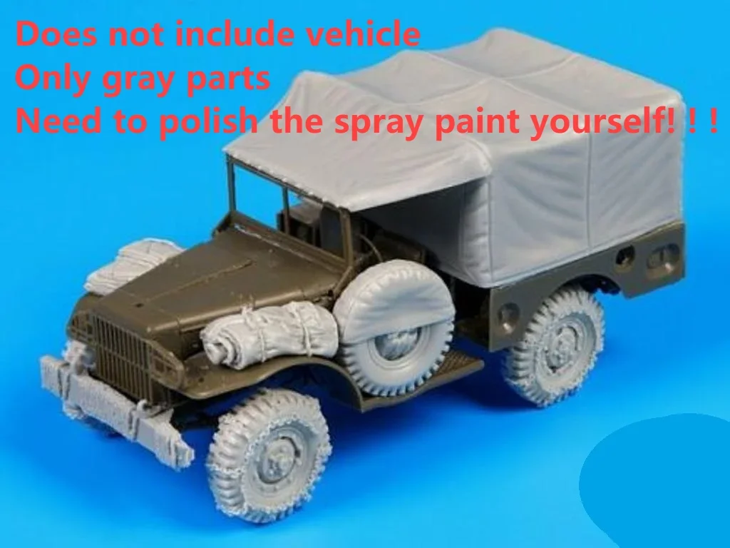 1:35 Scale Resin Die-casting Of Armored Vehicle Parts Modification Does Not Include Unpainted Car Model