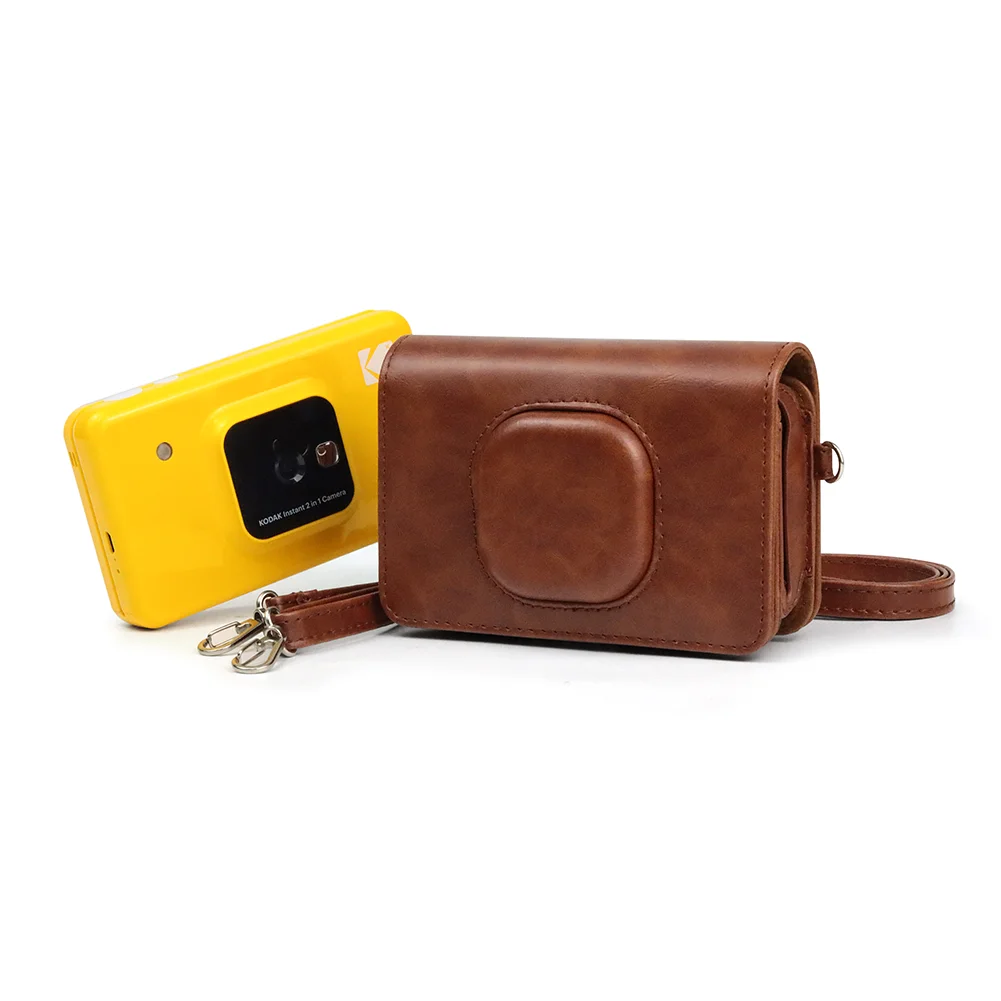 Kodak-インスタントカメラケース,miniショット2,ワイヤレス,調整可能なショルダーストラップ付きの写真