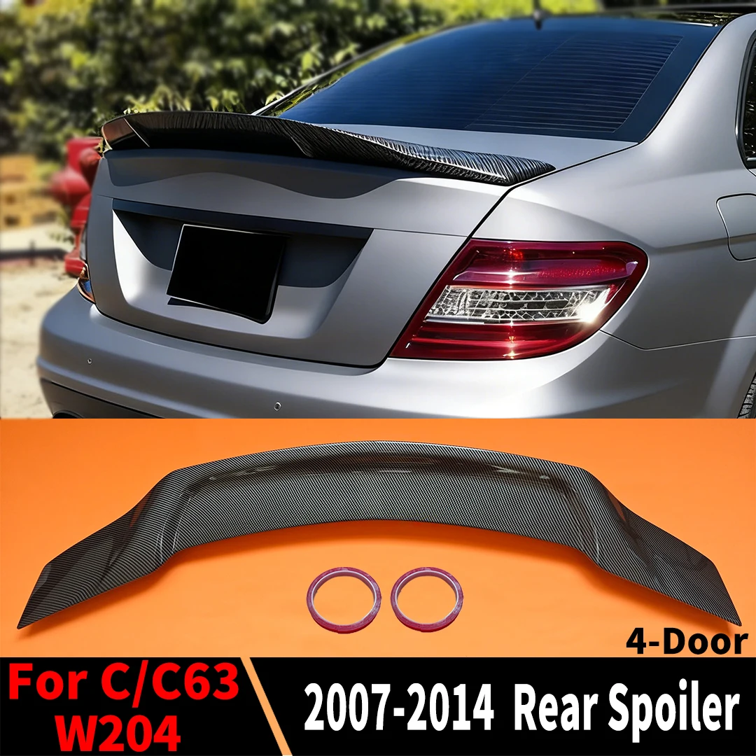 R-Style Heckspoiler für Mercedes W204 Benz C oder C63 4-Türer Limousine 2007-2014 Luftabweiser Kofferraumlippe Tuning-Zubehör