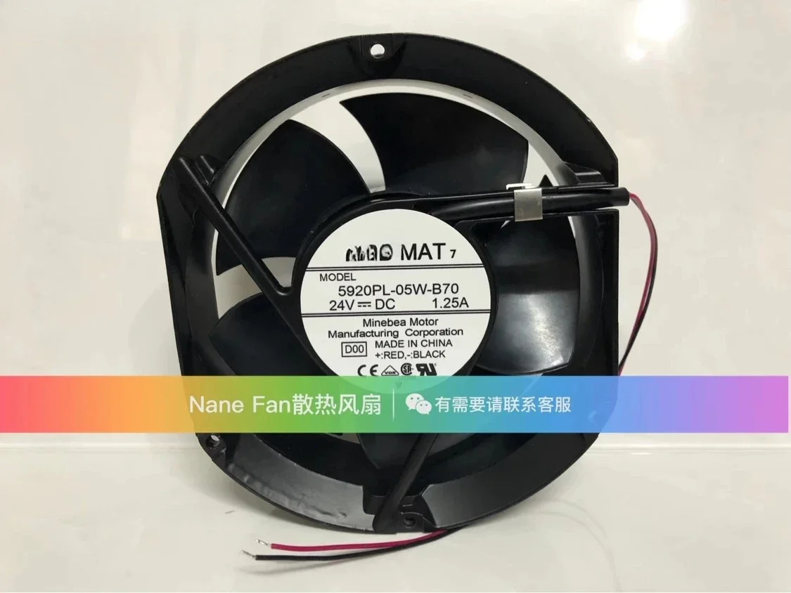 

NEWMeipeya 5920PL-05W-B30 B39 B40 B49 B55 B70 Inverter Cooling Fan 24V