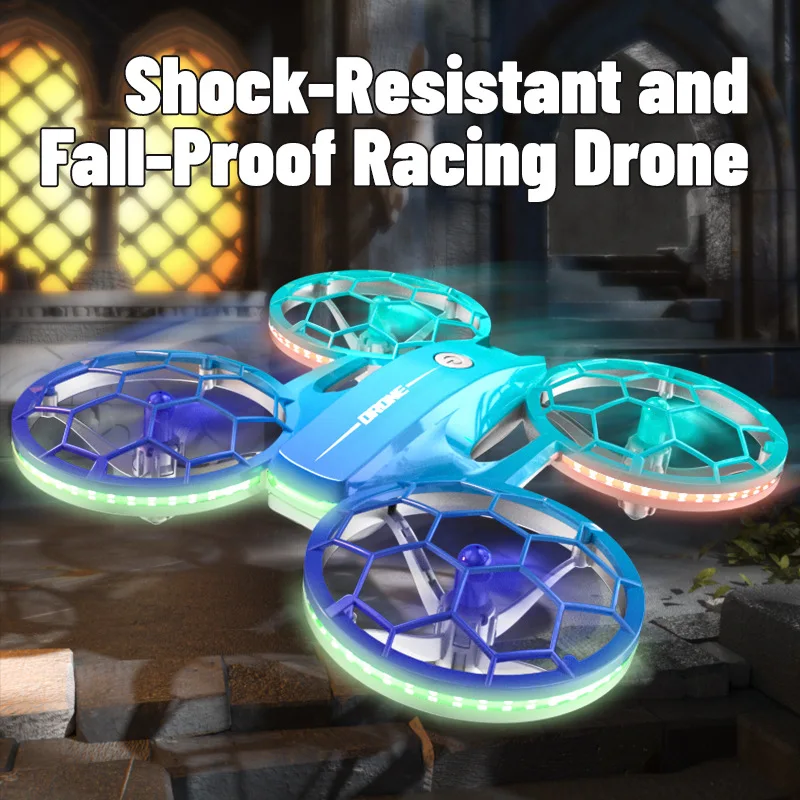 JJRC H127 RC Stunt Drone UAV Colorful Lighting Racing Aircraft Fall-Resistant Crash-Resistant Quadcopter Outdoor Kids Toys Gift