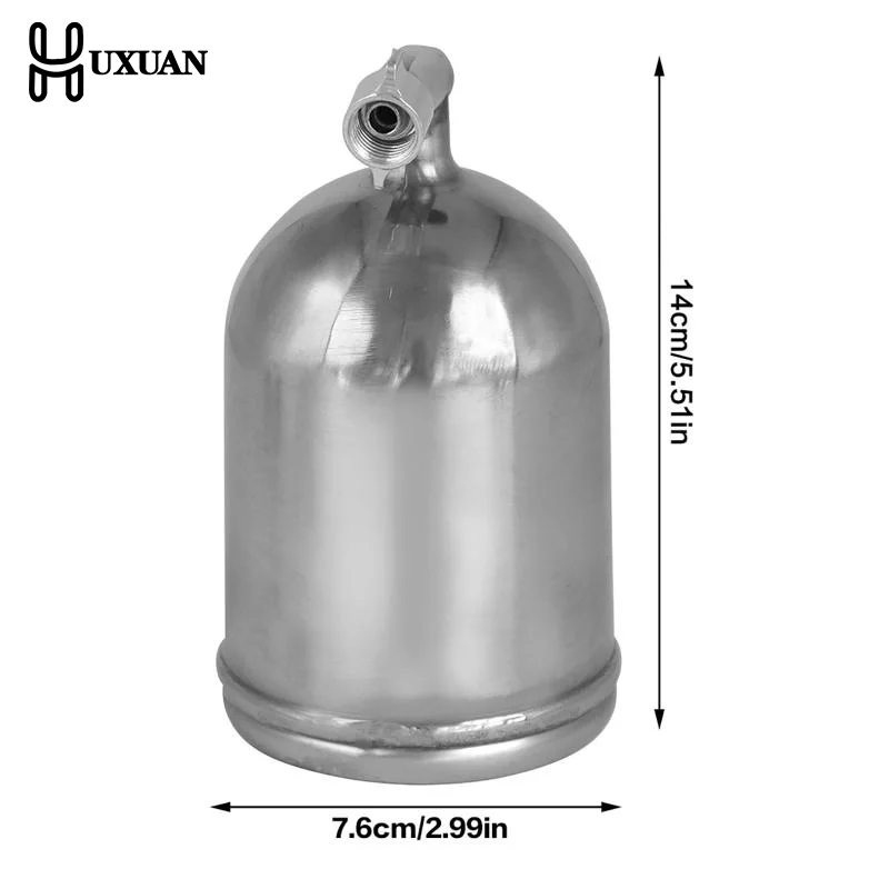 400CC Air Gravity Feed Spray Paint Pot Leakproof Sprayer Cup Portable Paint Holder for Home Improvement