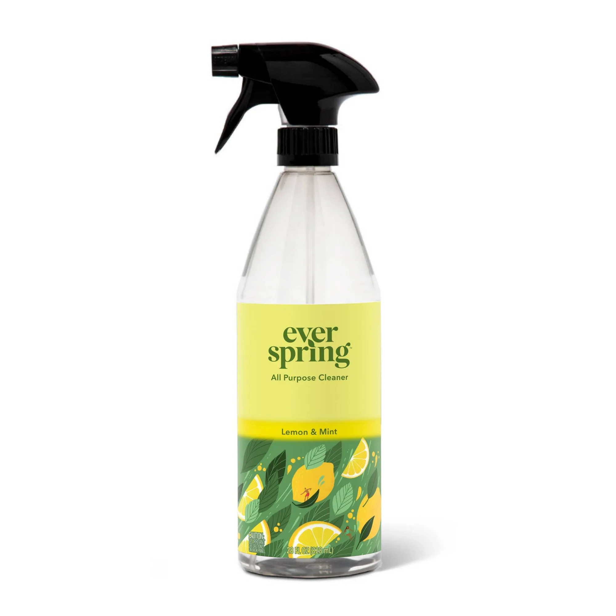 Lemon Mint Scent All Purpose Cleaner Spray For Kitchen Bathroom Surfaces, Fresh Degreasing Home Cleaning