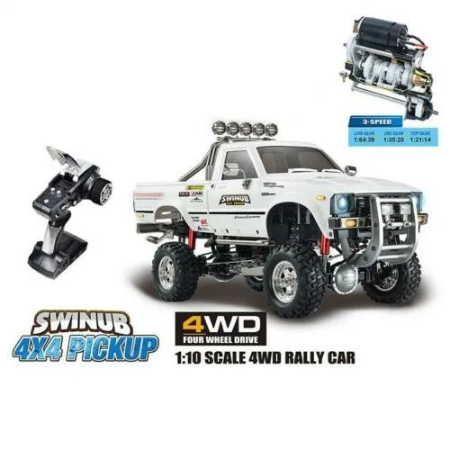 HG 1/10 P409 White Pickup Model 4*4 RC Rally Car Racing Crawler 2.4G Ready to Go W/O Battery Model TH16808