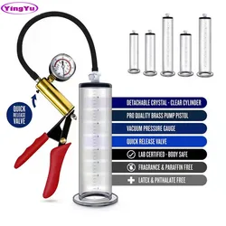 2022 New High-end male vacuum penis enlargement device masturbation device vacuum pump flange pump penis size cylinder full set