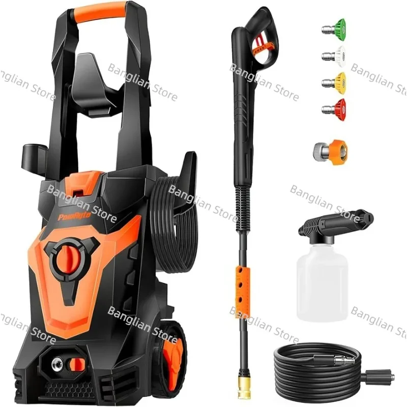 Electric Pressure Washer, Foam Cannon, 4 Different Pressure Tips, Power Washer, 3800 PSI, 2.4 GPM