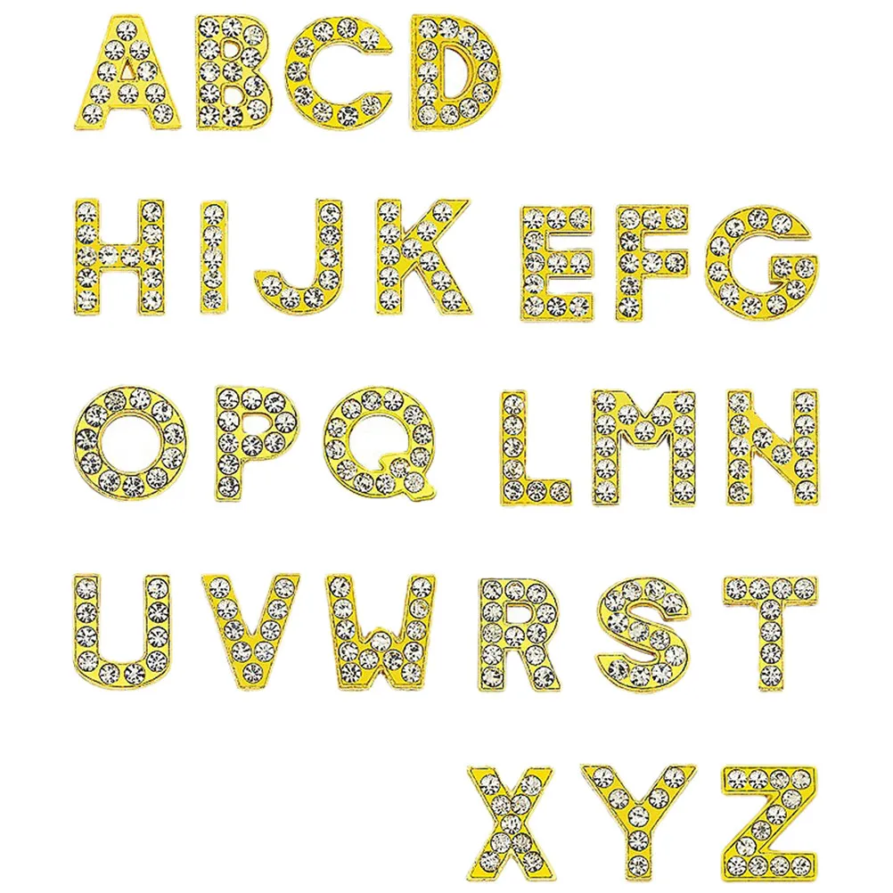 

26 шт. подвесок-букв для украшений, DIY-аксессуары для ожерелий, браслетов, серег, бусин, декоративные элементы для рукоделия