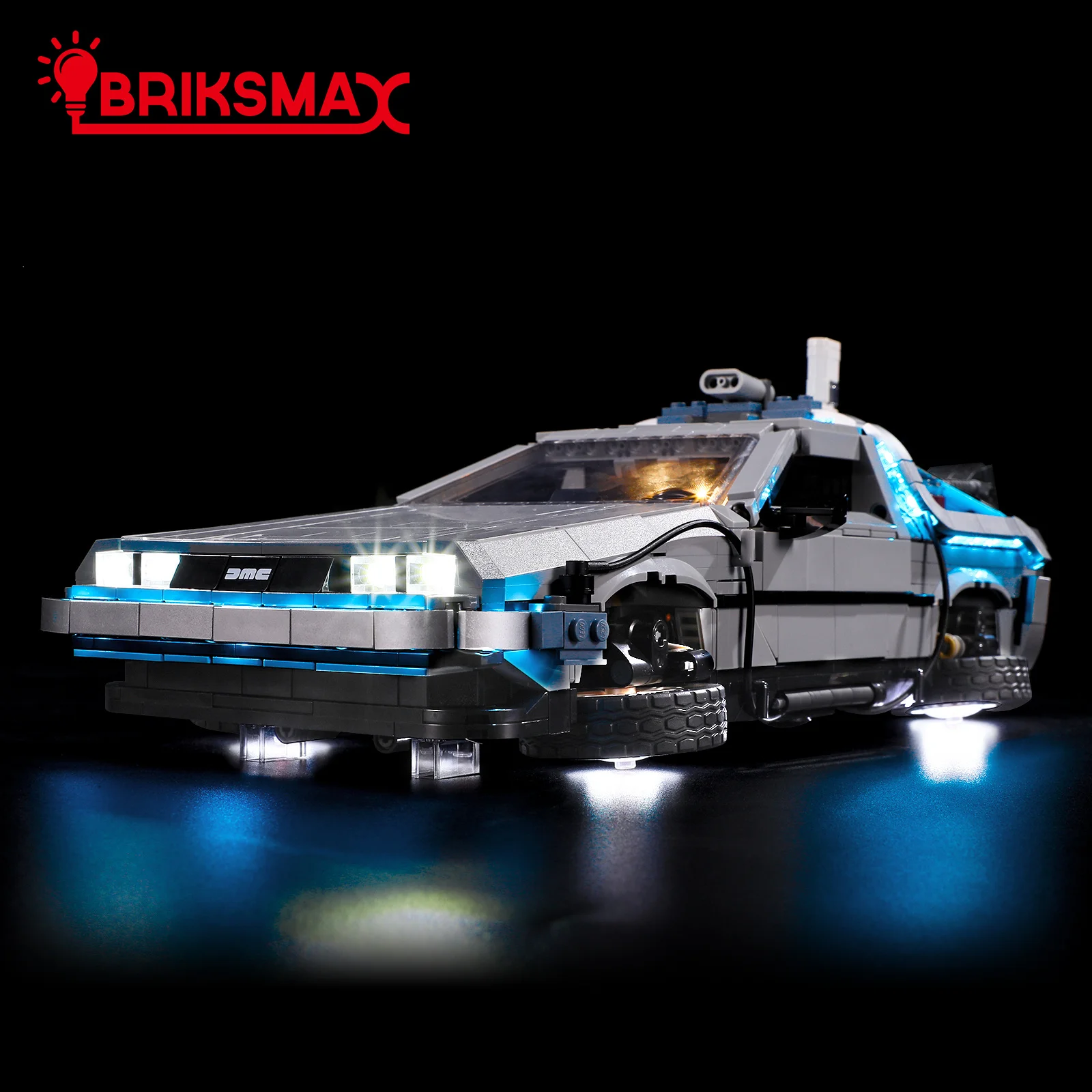 BriksMax LED Light Kit for 10300 Back to the Future Time Machine Building Blocks Set (NOT Include the Model) Toys for Children