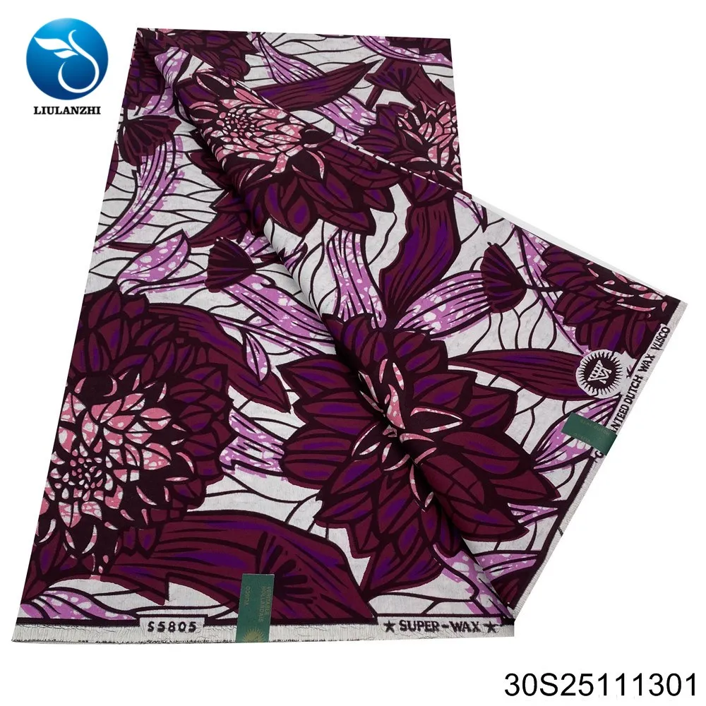 

2025 Brand-new Multi-color, High-quality, High-end and Beautiful Super 100% African Fabric Batik Printed Party Dress 30S251113