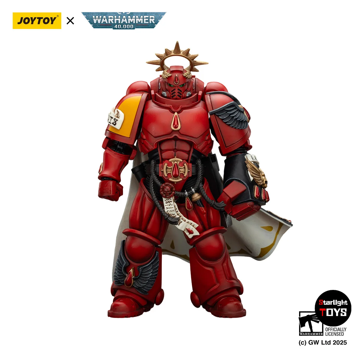 【JOYTOY】1/18 ألعاب مجسمة Warhammer 40K Blood Angels Captain مع مسدس جحيم وقبضة قوية