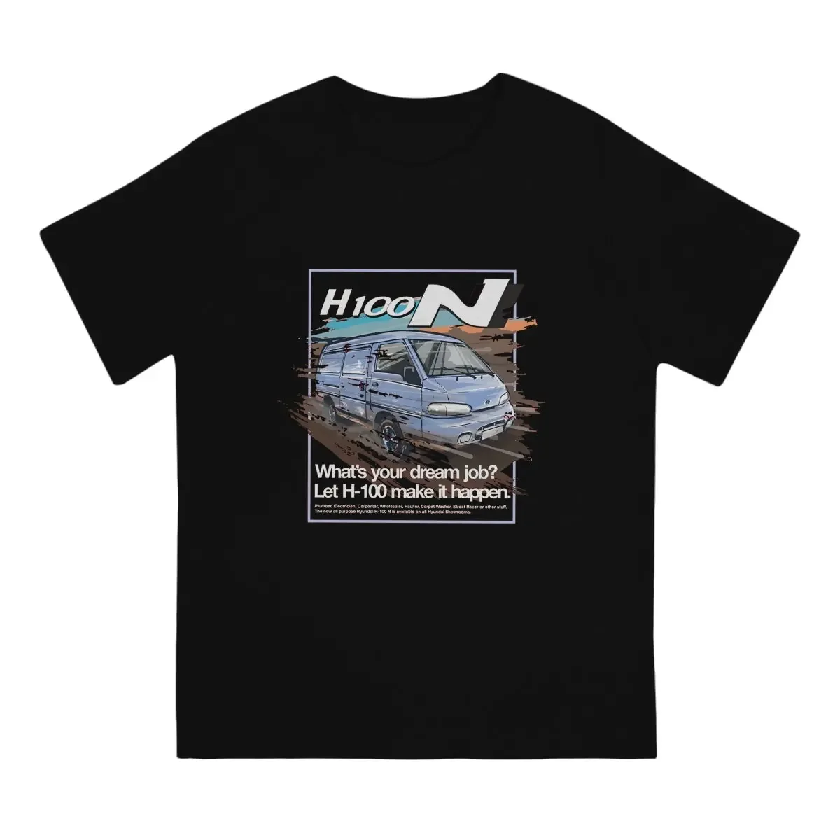 Men Hyundai H100 N Illustration By Petrothings T Shirts N Racing Cotton Clothes Novelty Short Sleeve O Neck Tee Shirt T-Shirt