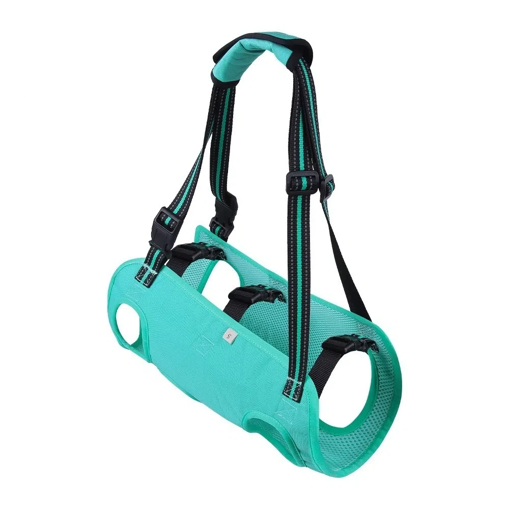 

Adjustable Strap Dog Lift Harness Thicken Handle Legs Support Dog Sling Carrier Portable Soft Lining Pet Lifting Vest Walking