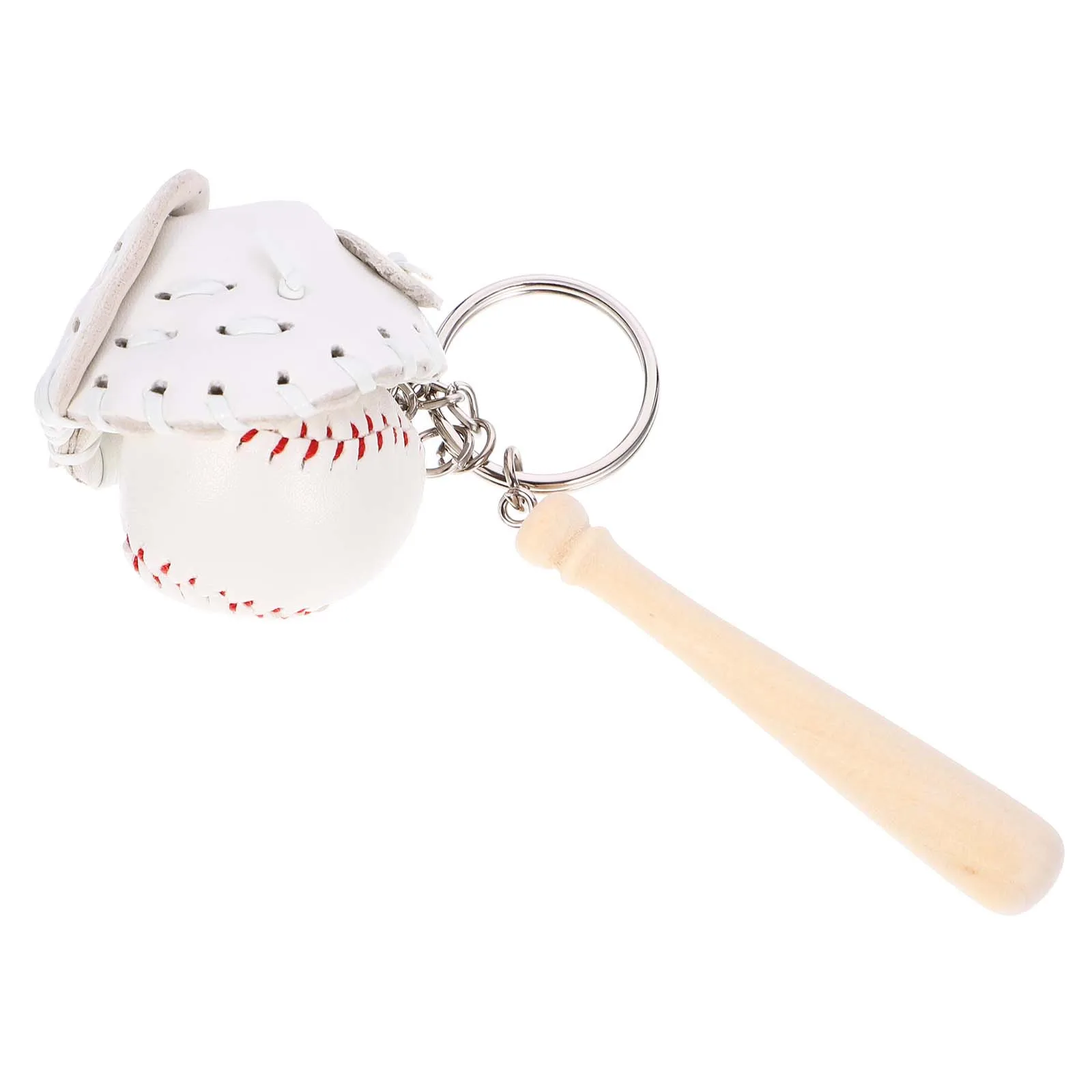 2 قطعة سلسلة مفاتيح البيسبول الأنيقة براعة ممتازة تفاصيل عصرية مثالية للإكسسوارات المريحة على الطراز اليومي #5