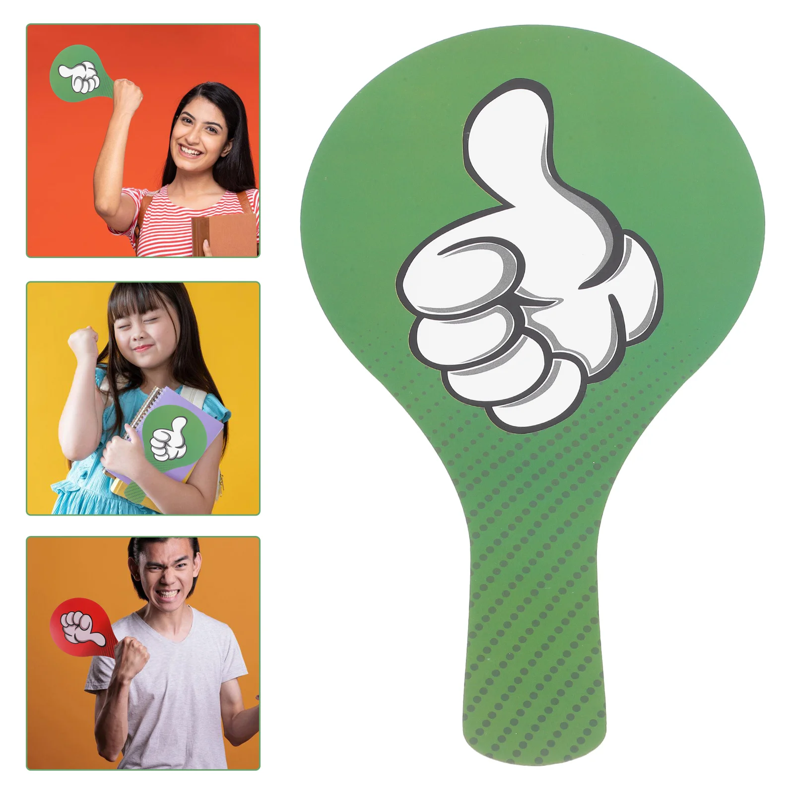 Portable Hand-raising Teaching Aids Office Sign Marker Pvc Plastic Voting Paddle