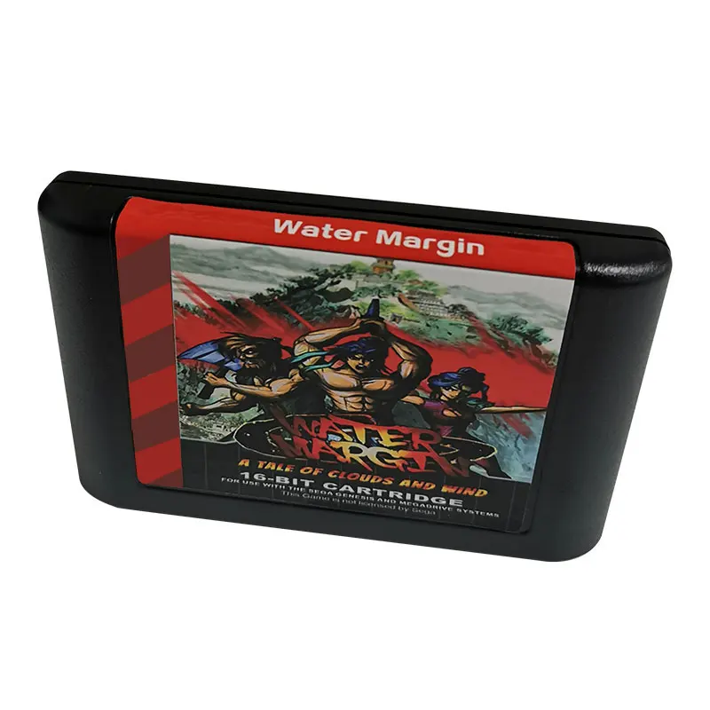 Cartucho de juego de 16 bits, tarjeta MD de borde de agua para consola de videojuegos PAL y NTSC Original Genesis/Mega Drive