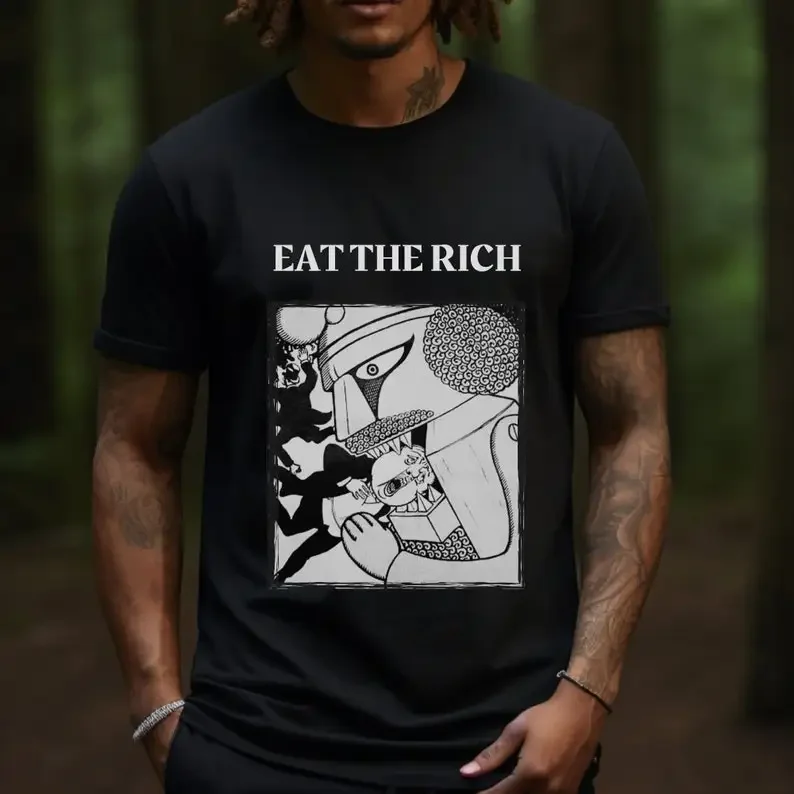 eat the Rich shirt, anti capitalist, anarchist tshirts, revolutionary shirt, unisex tee