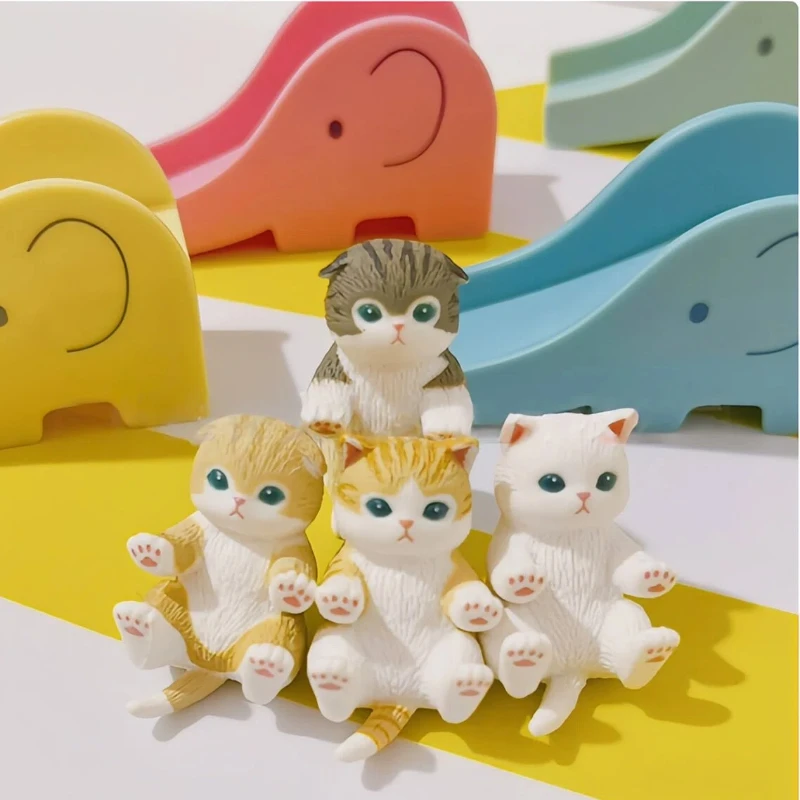 

Mofusand Samenyan Cat Elephant Slide Series Blind Box Cat Action Figure Toy Kawaii Desktop Decoration Surprise Birthday Gifts