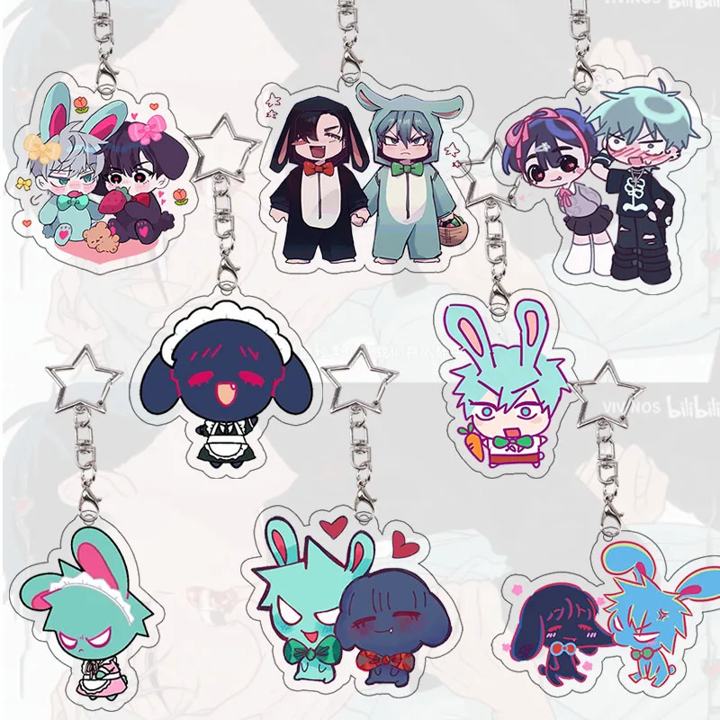 

Alien Stage Till Acrylic Keychain Ivan Mizi Collection Sua Cosplay Props Student Accessories Package Pendant Decor Birthday Gift