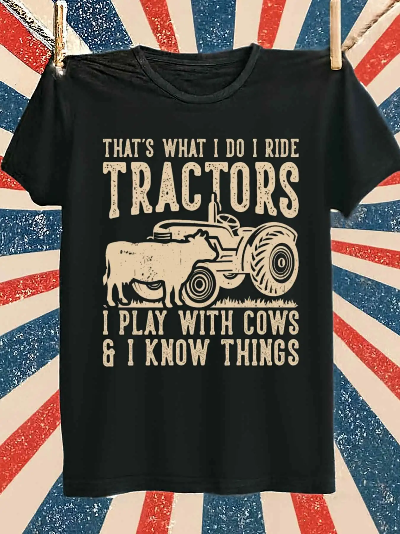 Funny Tractor Sayings & Farm Tractor Design T-Shirt 100% Cotton O-Neck Short Sleeve Summer Casual Mens T-shirt Streetwear