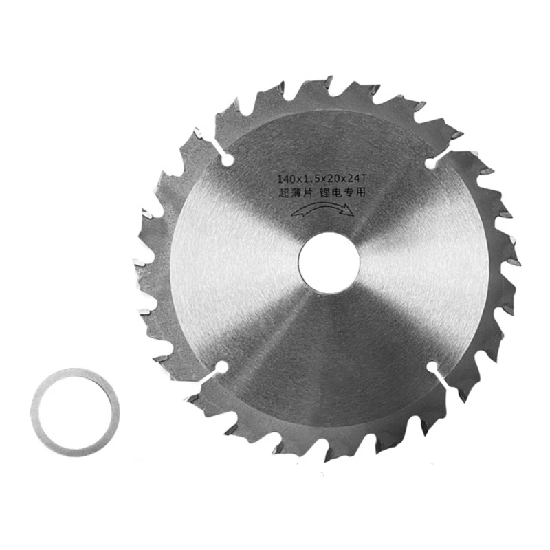 

24 Tooth TCT Wood Cutting Sawblade for Cutting Trimming Softwoods Hardwoods Long Lasting Sawblade Circular Saw 125/140mm