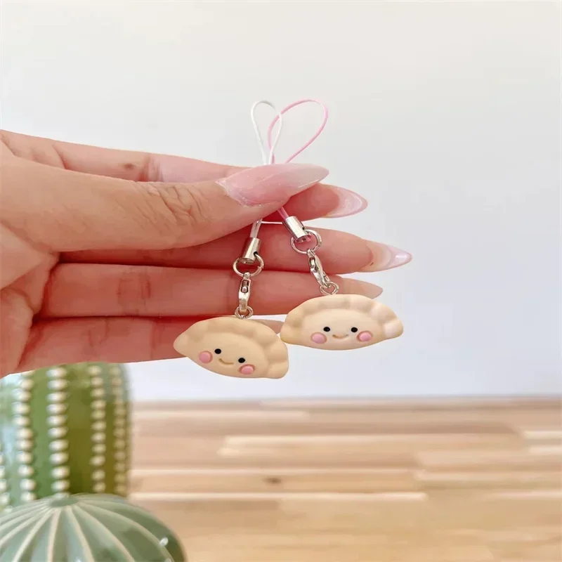 Dumpling Phone Charms, Kawaii Resin Asian Food Charms, Dumpling keyring, Wonton Charm, Cute Phone/Backpack/Purse Accessory