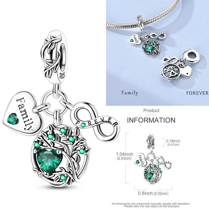 925 Sterling Silber Charm-Perlen Schmetterling Kleeblatt Glücksbringer Katze Böser Blick Delfin Reise-Charms für DIY Armband Halskette Damengeschenk – Detail 30