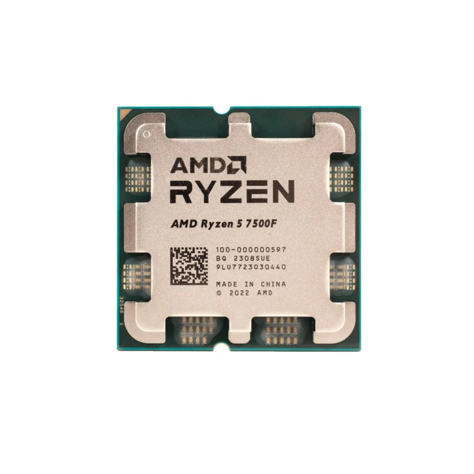 NEW AMD Ryzen 5 7500F Processor 5GHz 6-Core 12-Thread 38MB Desktop