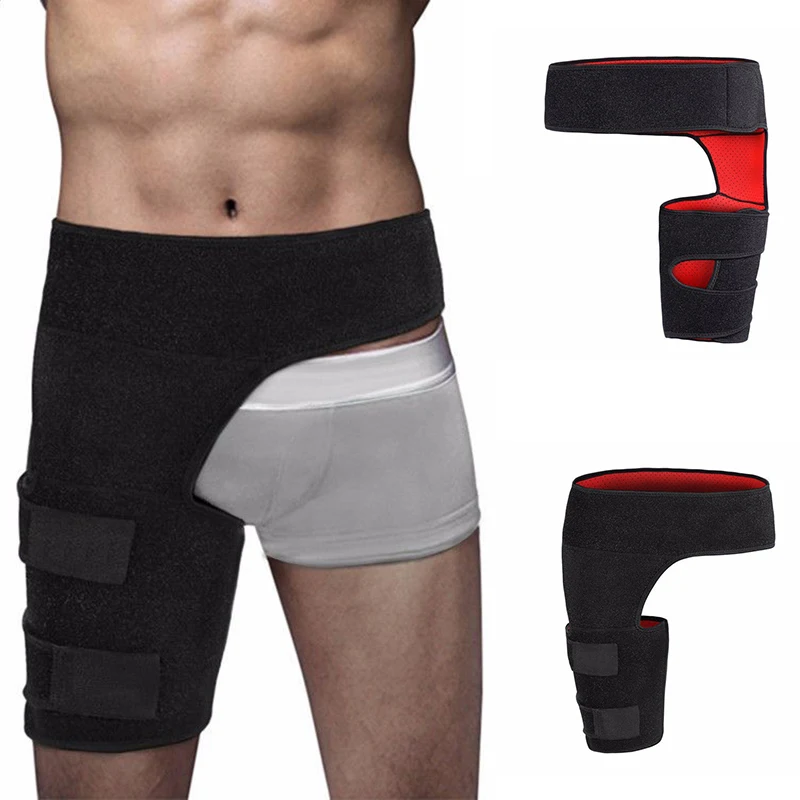 1pcs Groin Support Wrap Hip Joint Support Waist Groin Sacrum Pain Relief Strain Arthritis Protector Hip Thigh Brace