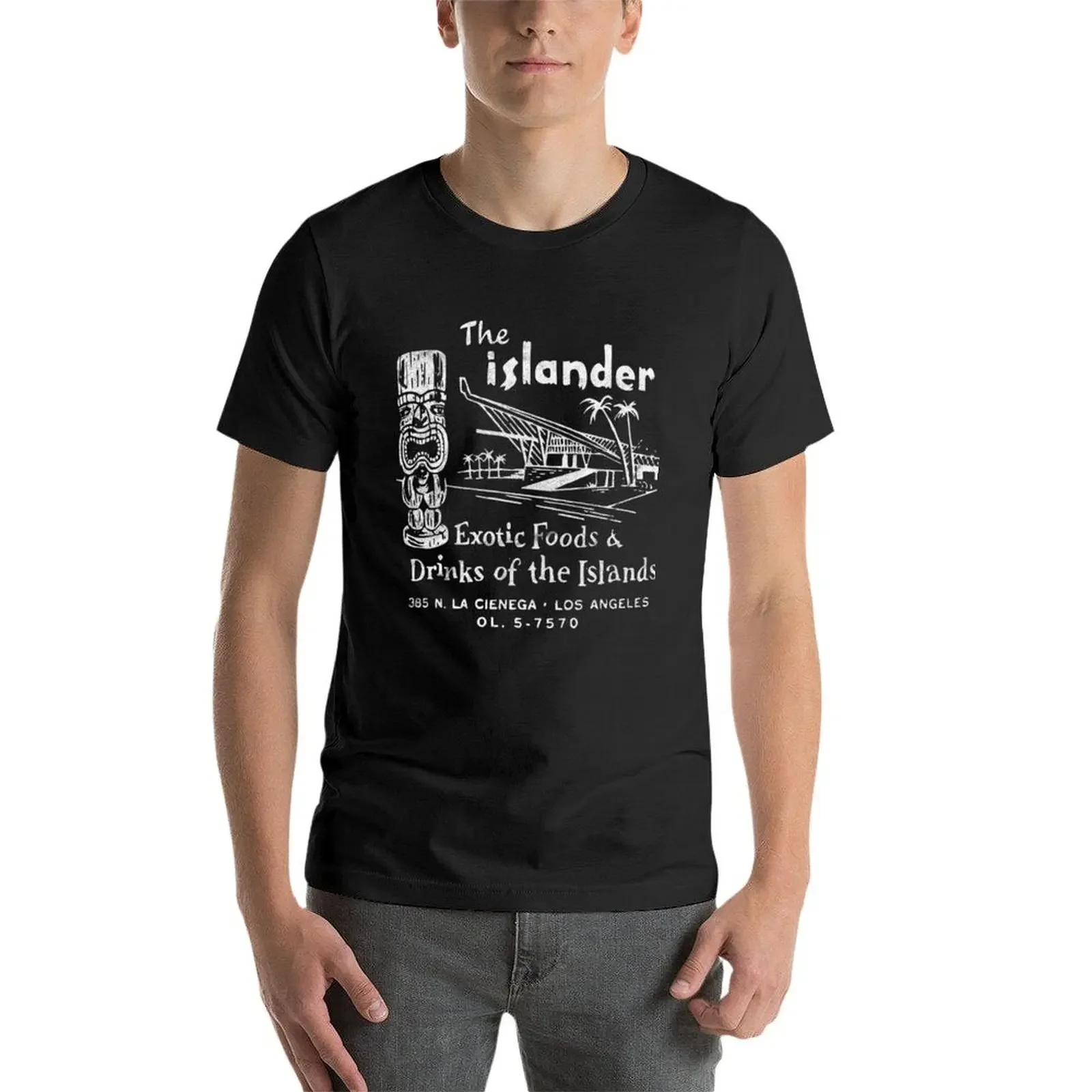 Tiki Bar / Vintage Americana / The Islander T-Shirt cotton graphic tees graphic shirts mens t shirts